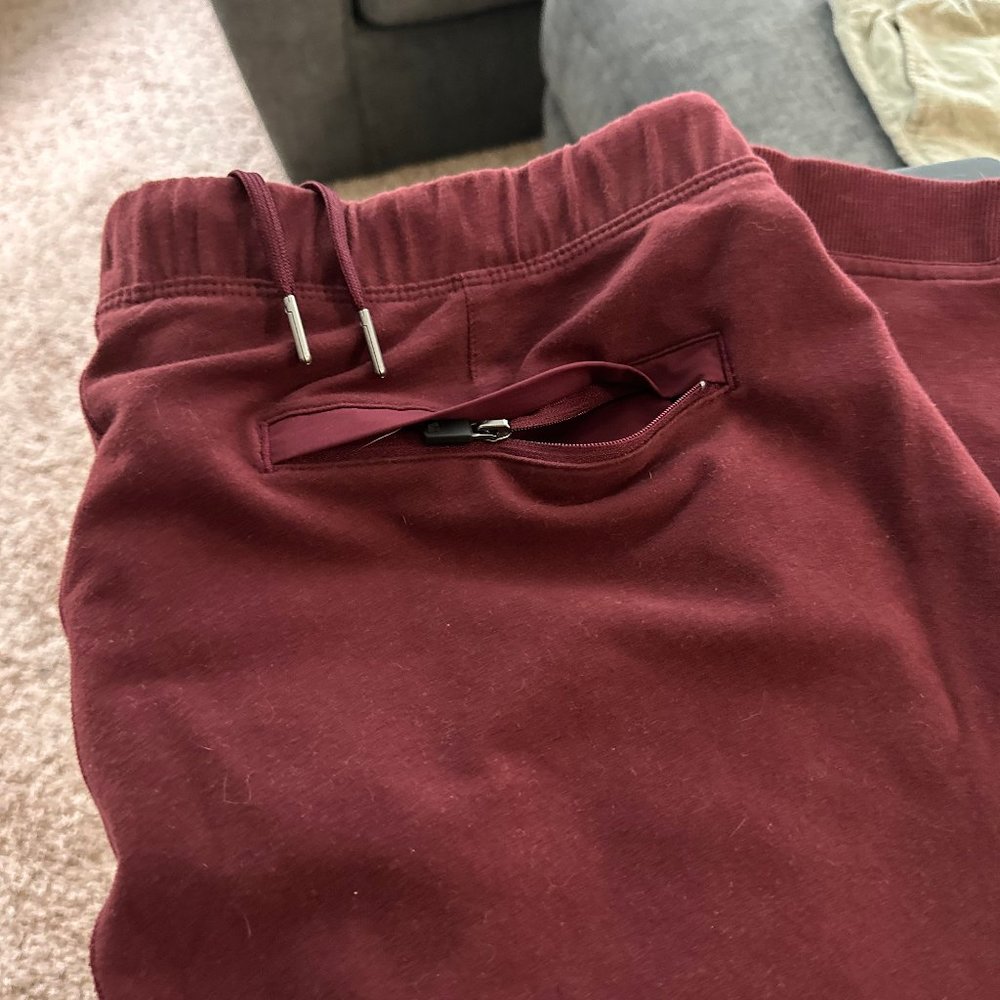 Men's XL Mack Weldon Ace Sweatpant WINE STAIN - Picture 2 of 6